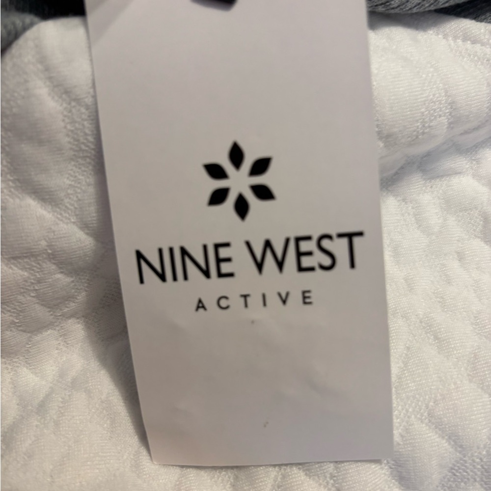 Nine West Contrast Panel Sweatshirt in Gray and White - Picture 3 of 8